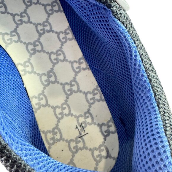 GUCCI Gray Leather Mesh Flashtrek Men Sneakers Made in Italy 11UK / 11.5US - Picture 9 of 13